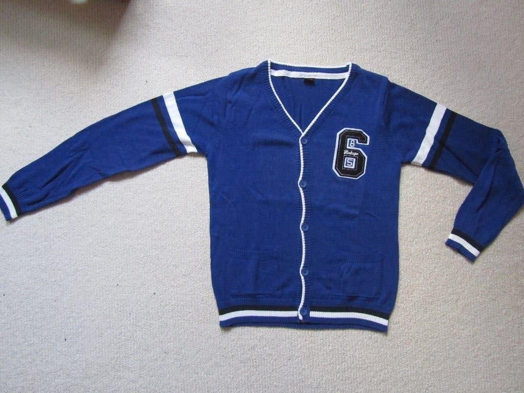 Gebreid vest 158 - 164, Verzenden, Zo goed als nieuw, Jongen, Trui of Vest