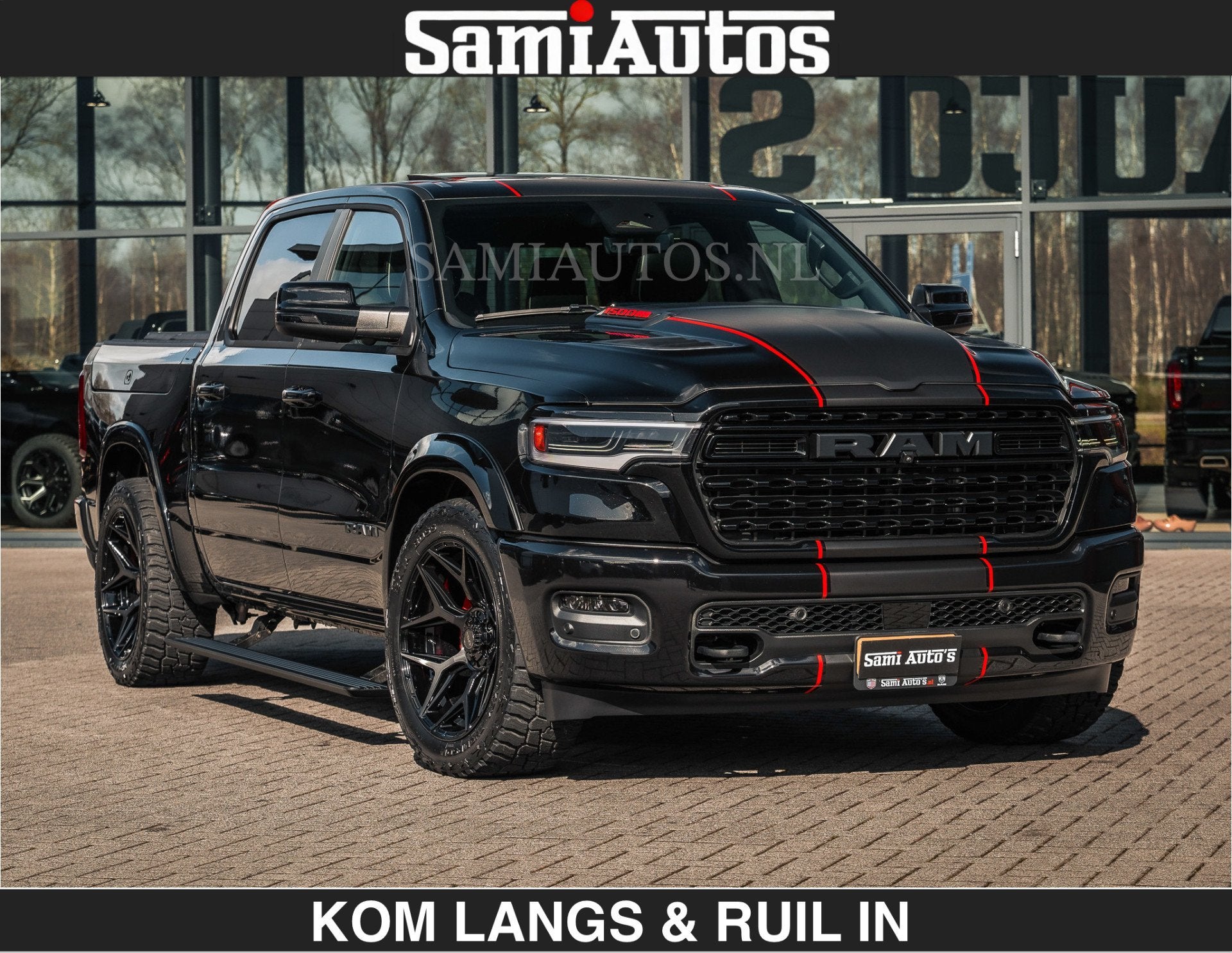 Dodge Ram HULK PACK | Limited 540 PK | Massage + Full Option, Auto's, Bestelauto's, Automaat, Met garantie (alle), Zwart, Leder