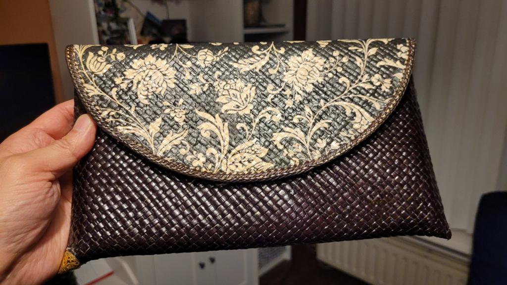 Set van 2 rieten clutch tassen, handgemaakt, Ophalen of Verzenden, Nieuw