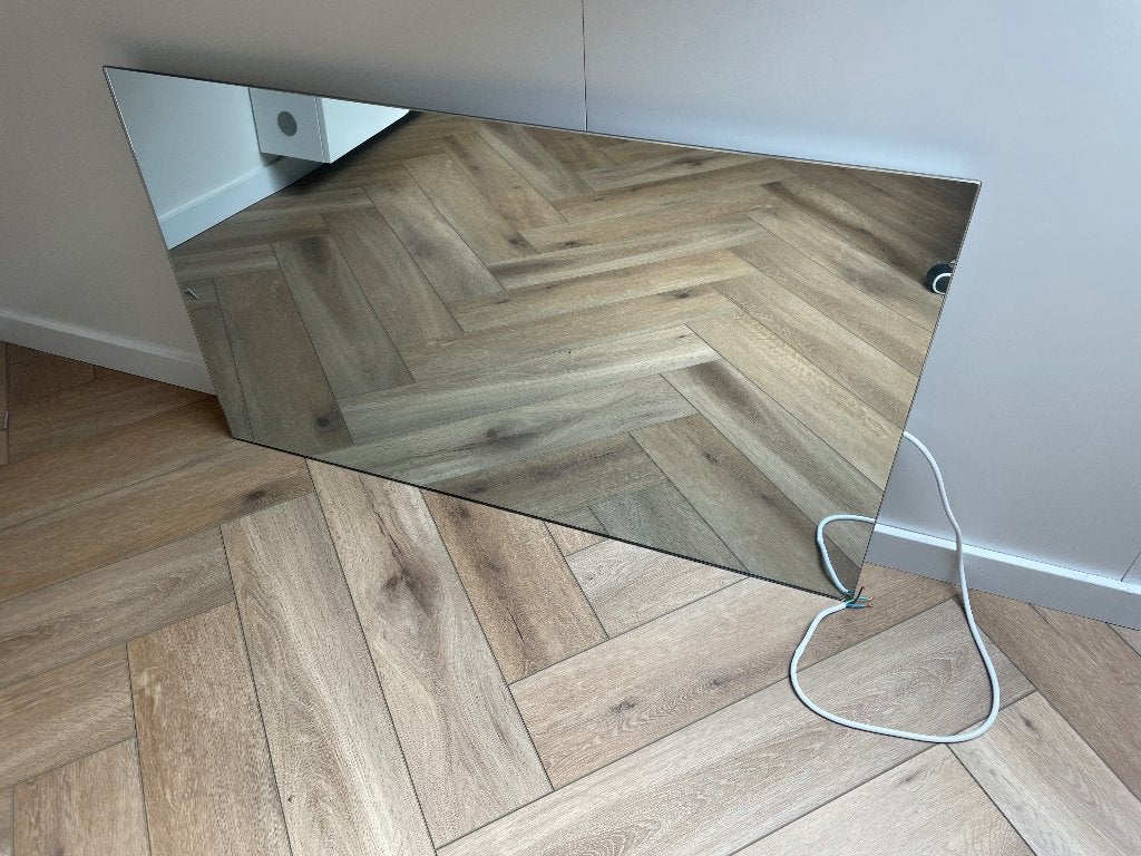 Spiegel, led verlichting, infrarood verwarming, 60 X 100 cm, Ophalen, Minder dan 50 cm, Gebruikt, Minder dan 100 cm
