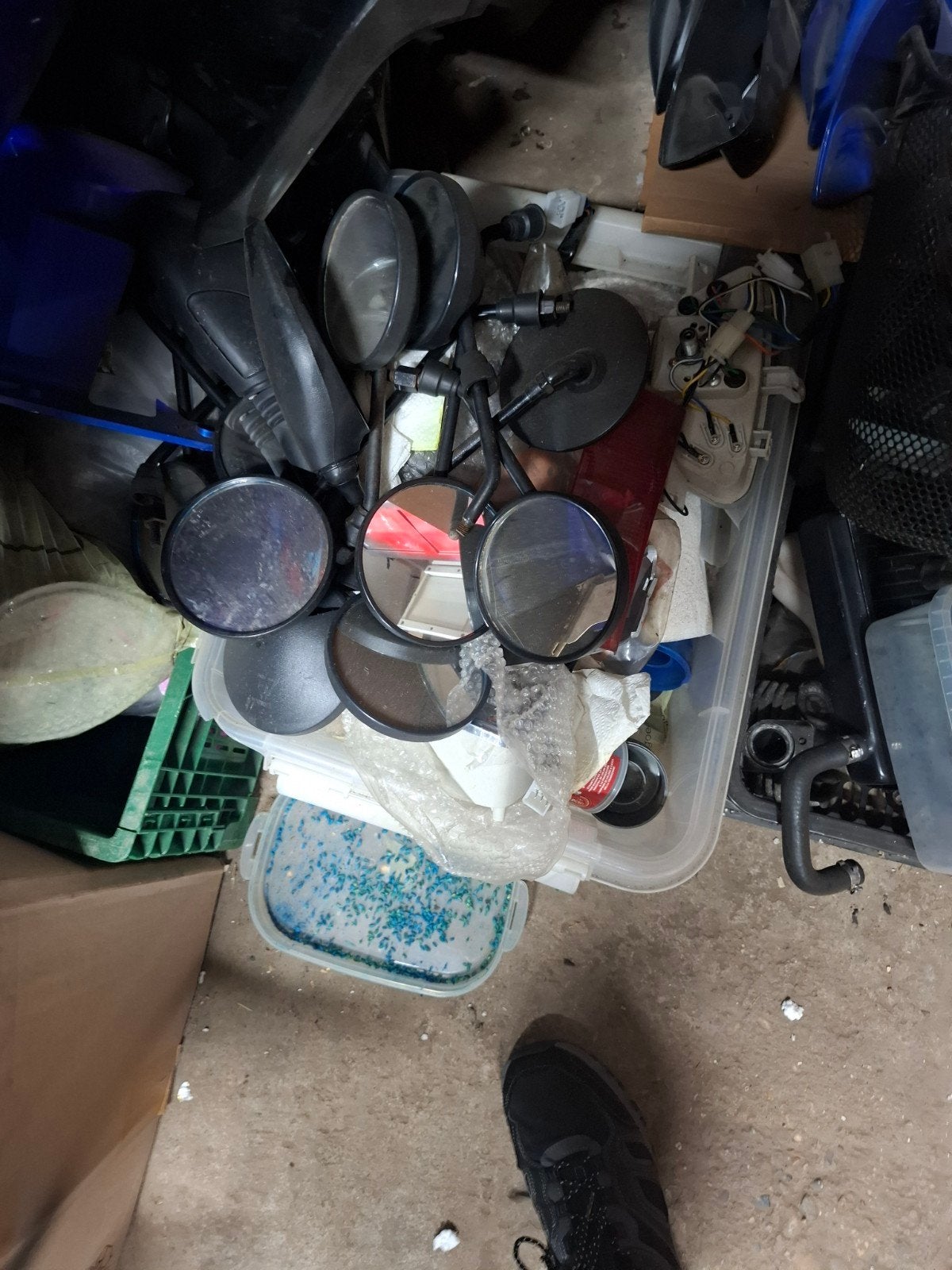 Grote partij scooter onderdelen  Kappen, koplampen, spiegels, Ophalen, Gebruikt, Kap, Yamaha