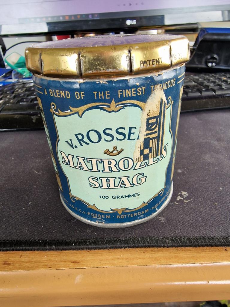 Vintage J.A.C. van Rossem Matrozen Shag Tabaksblik, Verzamelen, Ophalen of Verzenden, Nieuw