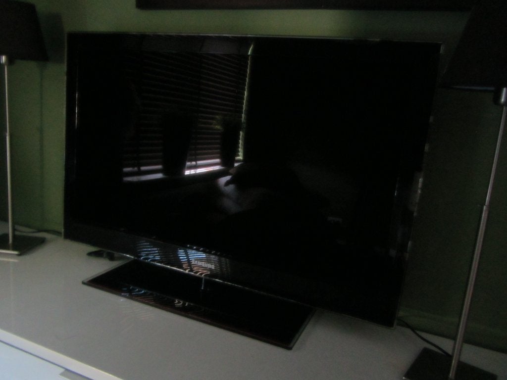 Grote zwart Samsung  LCD televisie., Ophalen, LCD, Zo goed als nieuw, 100 Hz