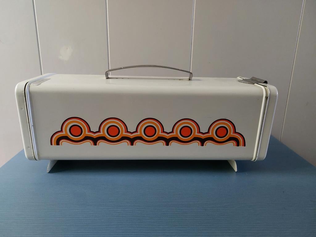 Vintage Brabantia Bayon Peperkoekblik met Plankje, Ophalen of Verzenden, Huis en Inrichting