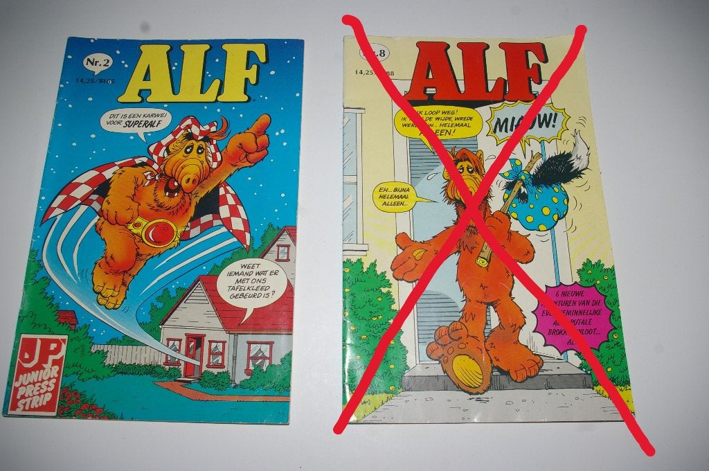 Strip Mix boeken. / Alf strip, Meerdere stripboeken, Ophalen of Verzenden, Gelezen