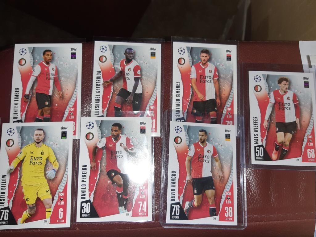 7 Kaartjes Feyenoord, Ophalen of Verzenden, Nieuw, Feyenoord, Poster, Plaatje of Sticker
