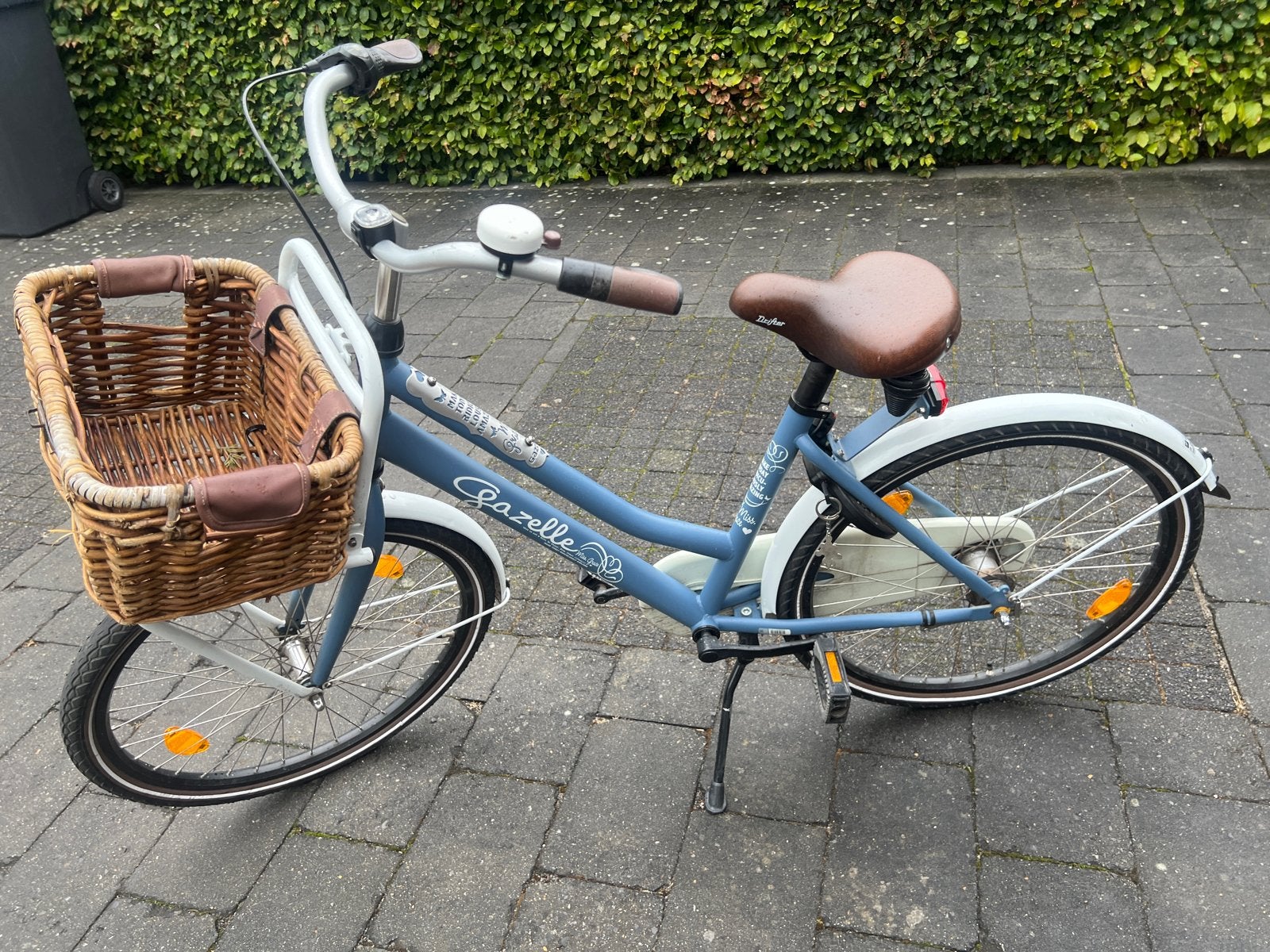 Gazelle meisjesfiets met mandje - 24 inch, Ophalen, Terugtraprem, Handrem, Gebruikt