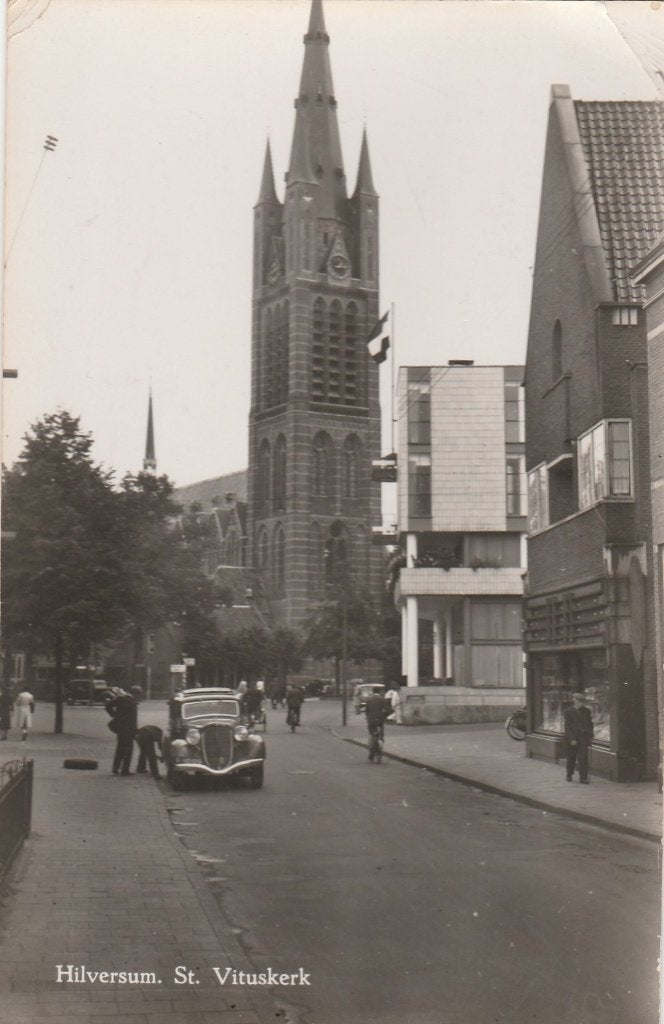 Hilversum   oude Fiat 508 Balilla, Ophalen of Verzenden, 1920 tot 1940, Gelopen, Noord-Holland