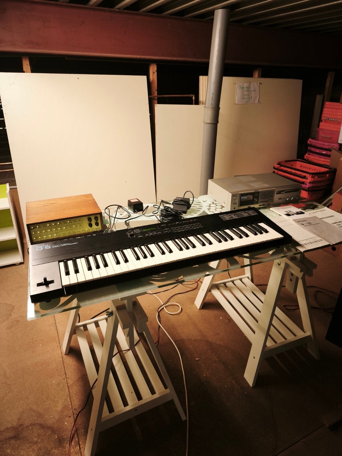 Roland D-5 Multi Timbral Linear Synthesizer, Roland, Ophalen of Verzenden, Met midi-aansluiting, 61 toetsen
