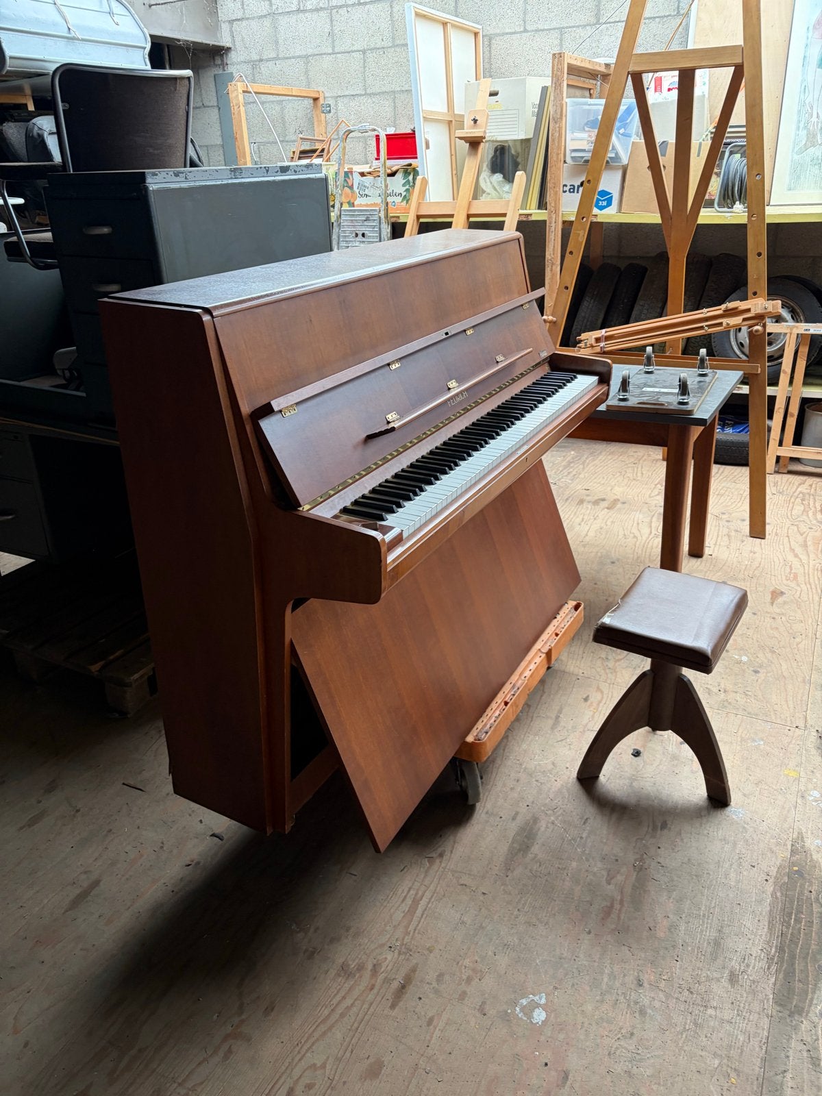 Feurich Piano - Gebruikt, Goede Staat, Ophalen, Gebruikt, Bruin, Piano