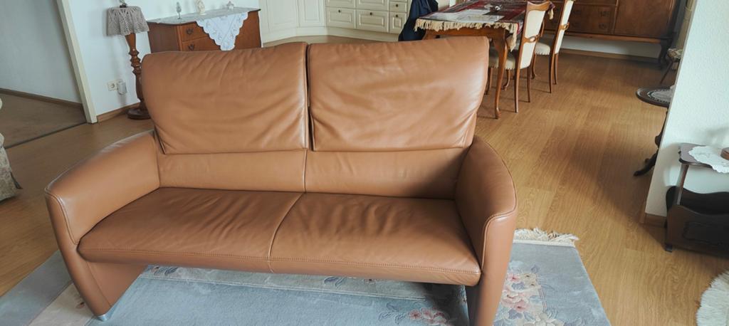 Leren bankje te koop, Ophalen, Tweepersoons, Minder dan 150 cm, Leer