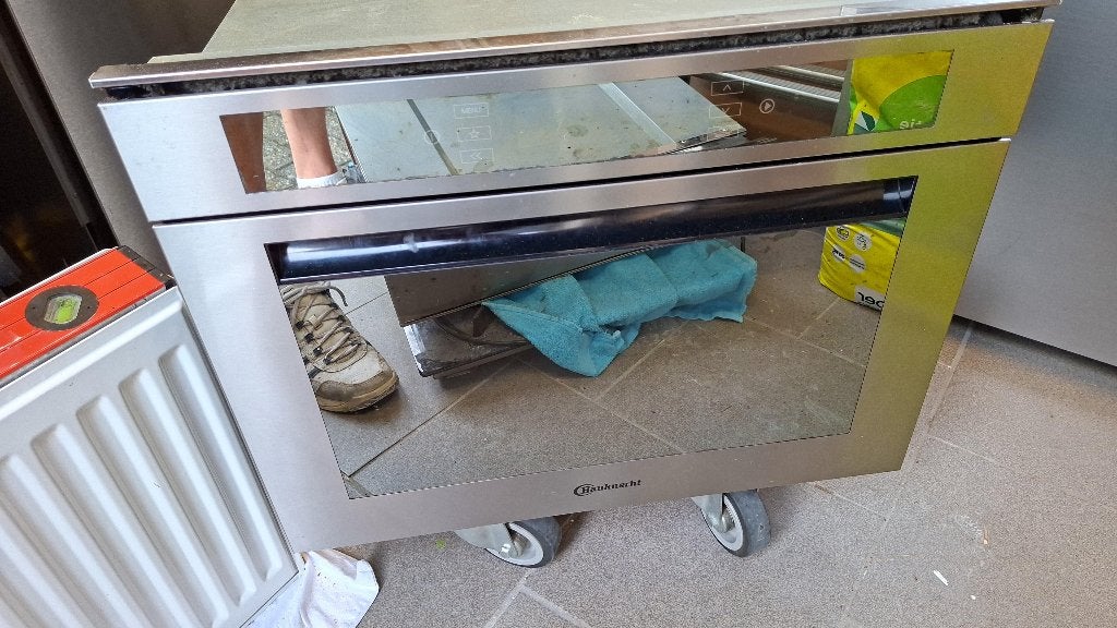 Te koop Bauknecht combi inbouwoven, Ophalen, Bauknecht, Gebruikt, Combi-oven
