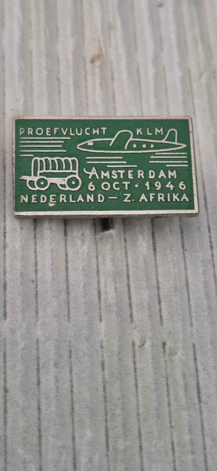 KLM Proefvlucht Speldje Amsterdam - Zuid-Afrika 1946, Ophalen of Verzenden