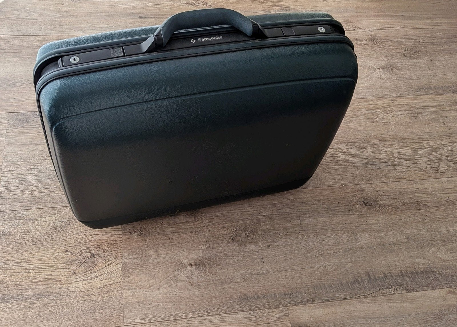 Vintage Samsonite rolkoffertje - Donkergroen, Ophalen, 40 tot 60 cm, Wieltjes, Gebruikt