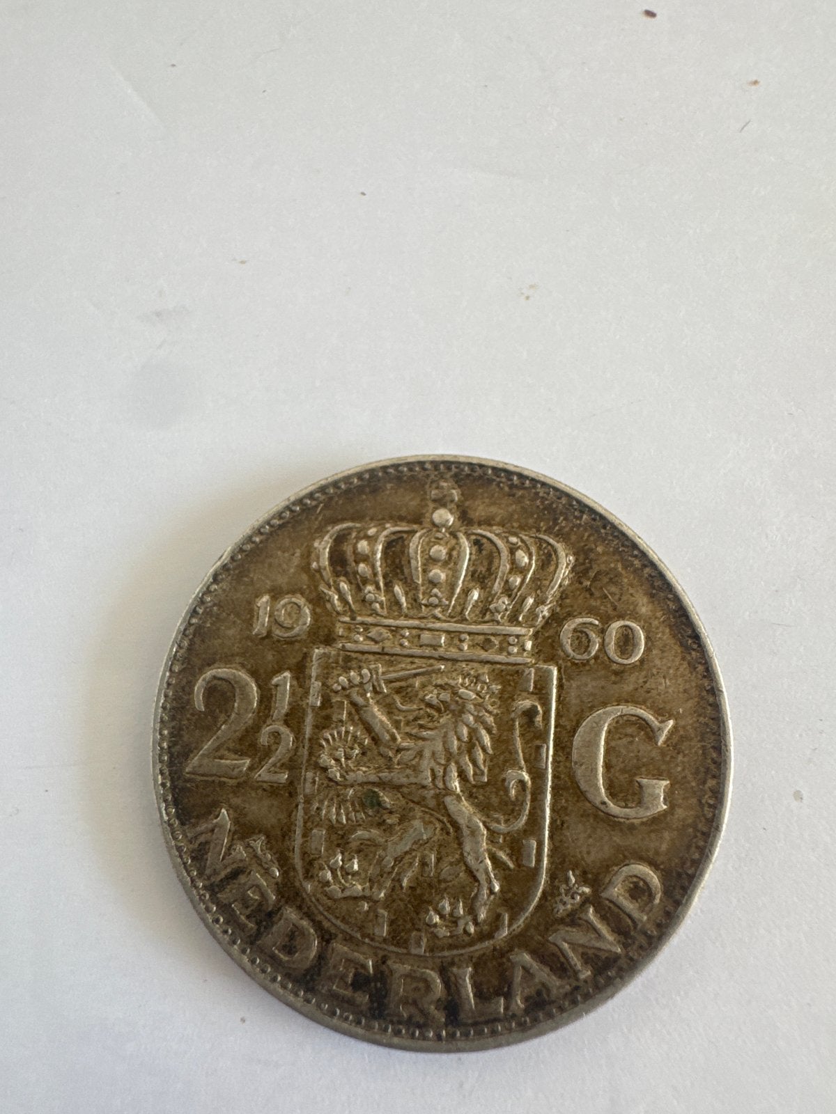 2½ Gulden Juliana 1960 Zilveren Munt, Postzegels en Munten, Munten | Nederland, Koningin Juliana, Zilver, Ophalen of Verzenden