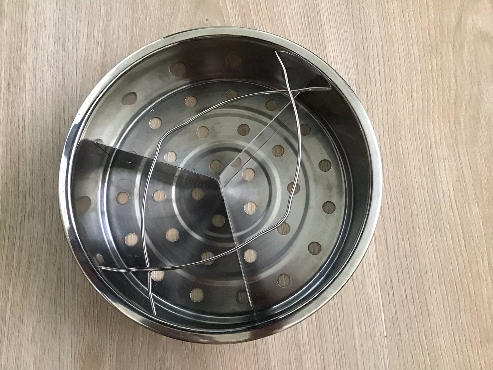 Stoominzet voor kookpan, Huis en Inrichting, Overige typen, Met handvatten, Ophalen of Verzenden, Zo goed als nieuw