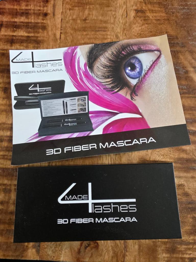 Made4Lashes 3D Fiber Mascara - Voor Volle Wimpers, Ogen, Zwart, Nieuw, Ophalen of Verzenden
