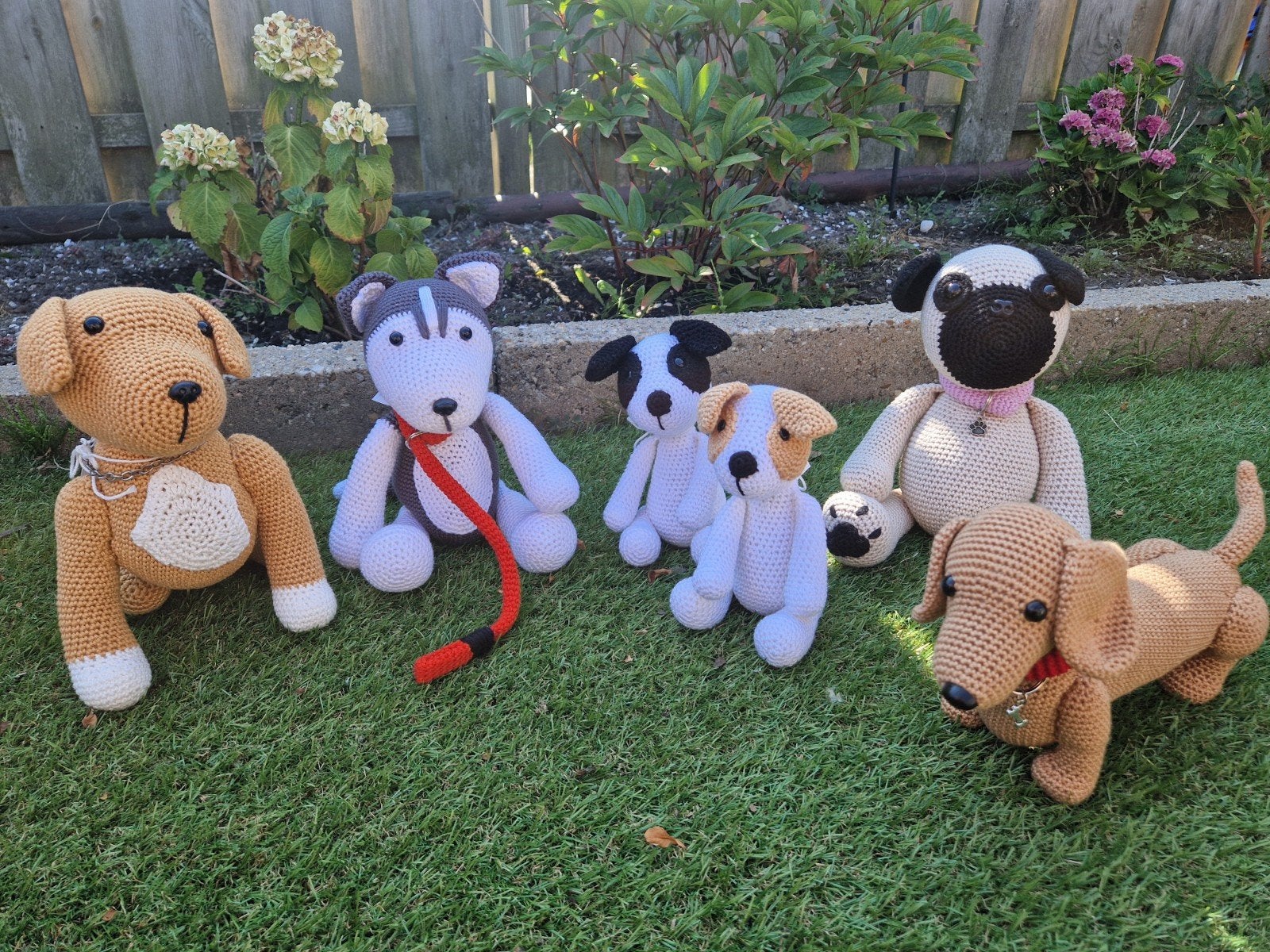Leuke handgemaakte gehaakte honden knuffels, Ophalen of Verzenden, Nieuw, Hond, Handgemaakt