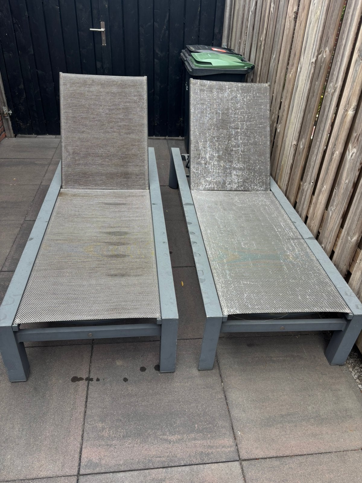 Te koop 2stuks taste by 4 seasons ligbedden., Ophalen, Gebruikt, Aluminium, Verstelbaar