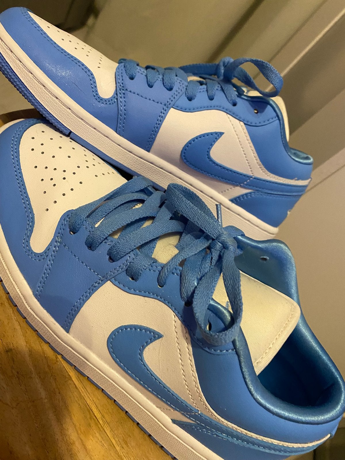 Air jordan blauw, Ophalen, Zo goed als nieuw, Blauw