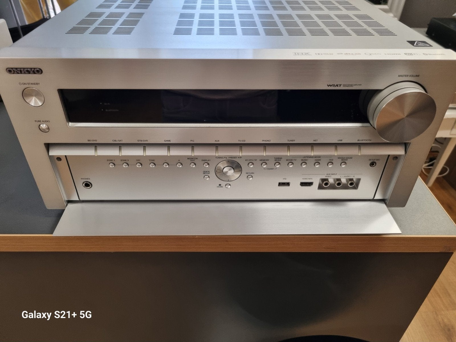 ✅Onkyo TX-NR838 -Zilver  in uitstekende staat!, -, -, Ophalen of Verzenden, Zo goed als nieuw