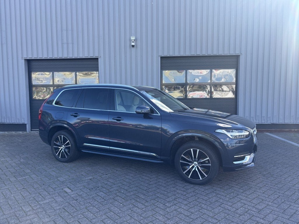 Volvo XC90 2.0 T8 AWD Insription Expression Leer I Camera I, Auto's, Gebruikt, 4 cilinders, Blauw, Leder