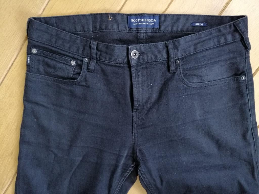 SCOTCH & SODA spijkerbroek SKIM zwart maat 32 x 32, Zwart, W32 (confectie 46) of kleiner, Ophalen of Verzenden, Zo goed als nieuw