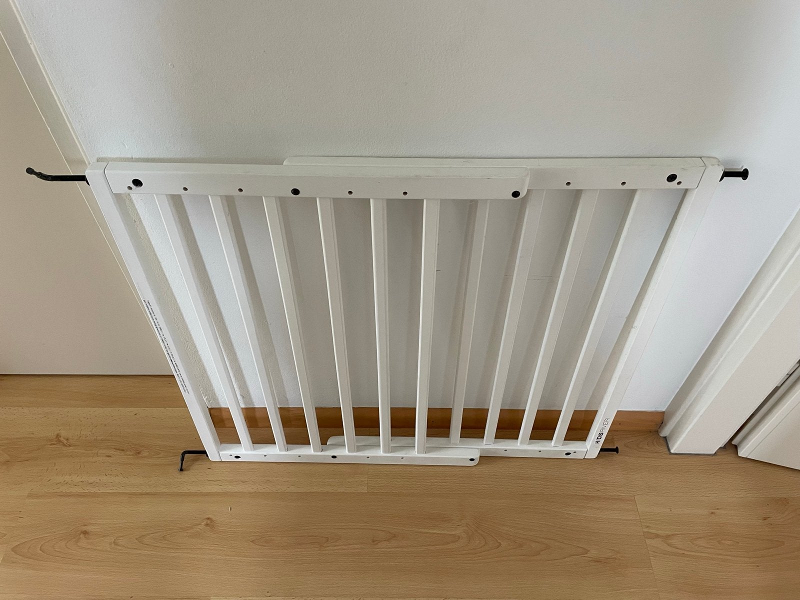 Kidsriver Felix Traphekje - Wit, uitschuifbaar, Ophalen, Zo goed als nieuw, 115 cm of meer, Schroefhekje