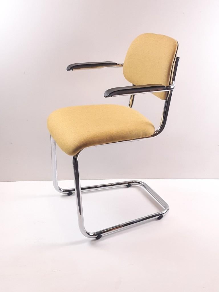Lande Artifort - Jami slede eetkamerstoel Gispen stijl, Huis en Inrichting, Stoelen, Ophalen, Gebruikt, Gispen, Vijf, Zes of meer stoelen