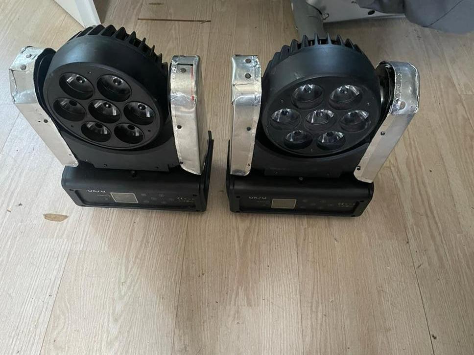 Terbly OK7Q Moving Head LED Verlichting (2 stuks), Ophalen of Verzenden, Gebruikt
