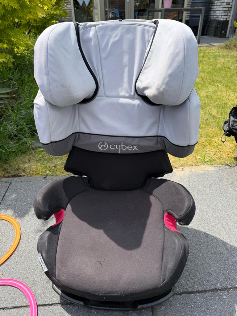 Cybex Pallas S-Fix autostoel - Zwart/Grijs, Kinderen en Baby's, Autostoeltjes, Autogordel of Isofix, Gebruikt, Verstelbare rugleuning