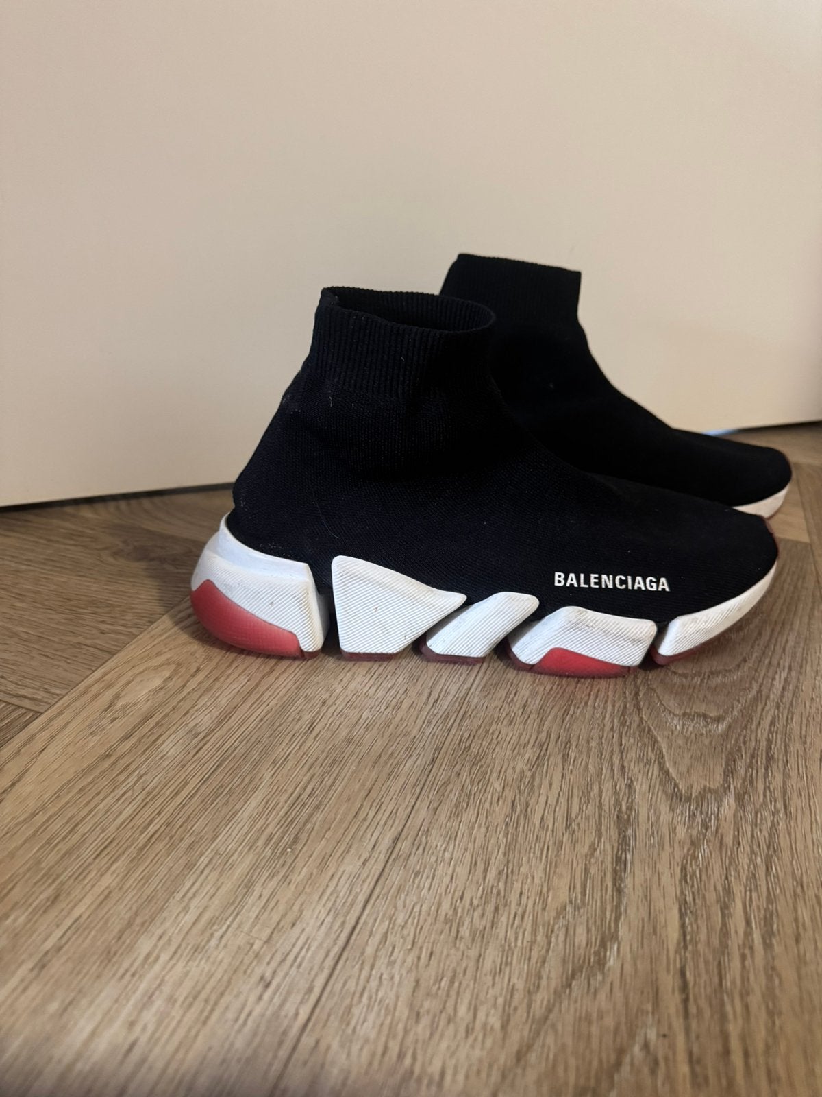 Z.G.A.N Balenciaga Speed Trainers 2.0 Zwart/Wit, Ophalen, Zwart, Sneakers of Gympen, Zo goed als nieuw