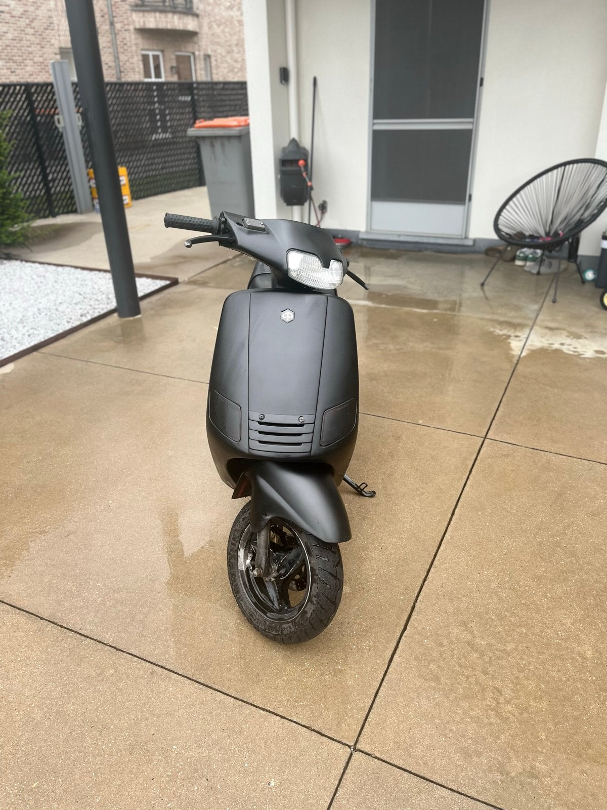 Zwarte Piaggio Zip Type 1 2T 50cc snor, Ophalen, Gebruikt, Maximaal 25 km/u