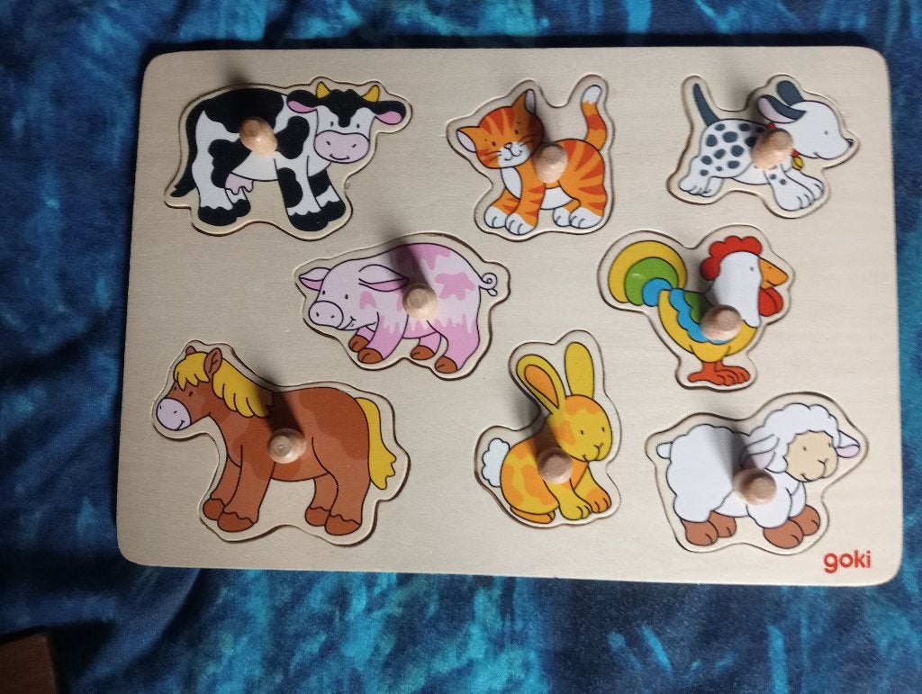 Houten kinderpuzzels, Ophalen, Gebruikt, Van hout, Minder dan 10 stukjes