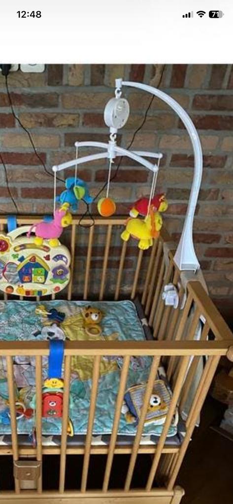 Baby muziekmobiel voor box of bedje, Ophalen, Gebruikt, Rond