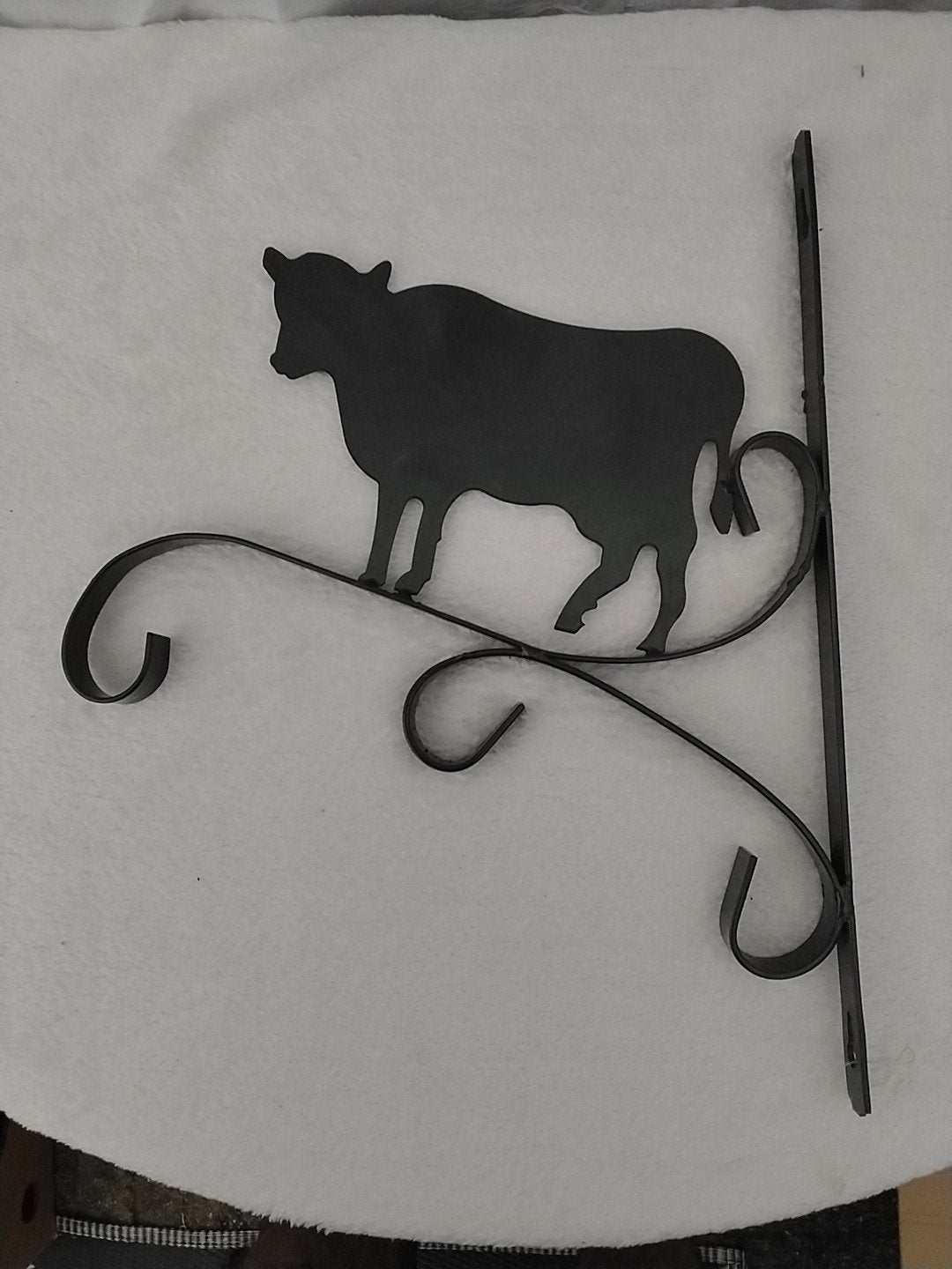 Metalen wanddecoratie koe - Zwart, Ophalen of Verzenden, Landelijk, Metaal, Gebruikt