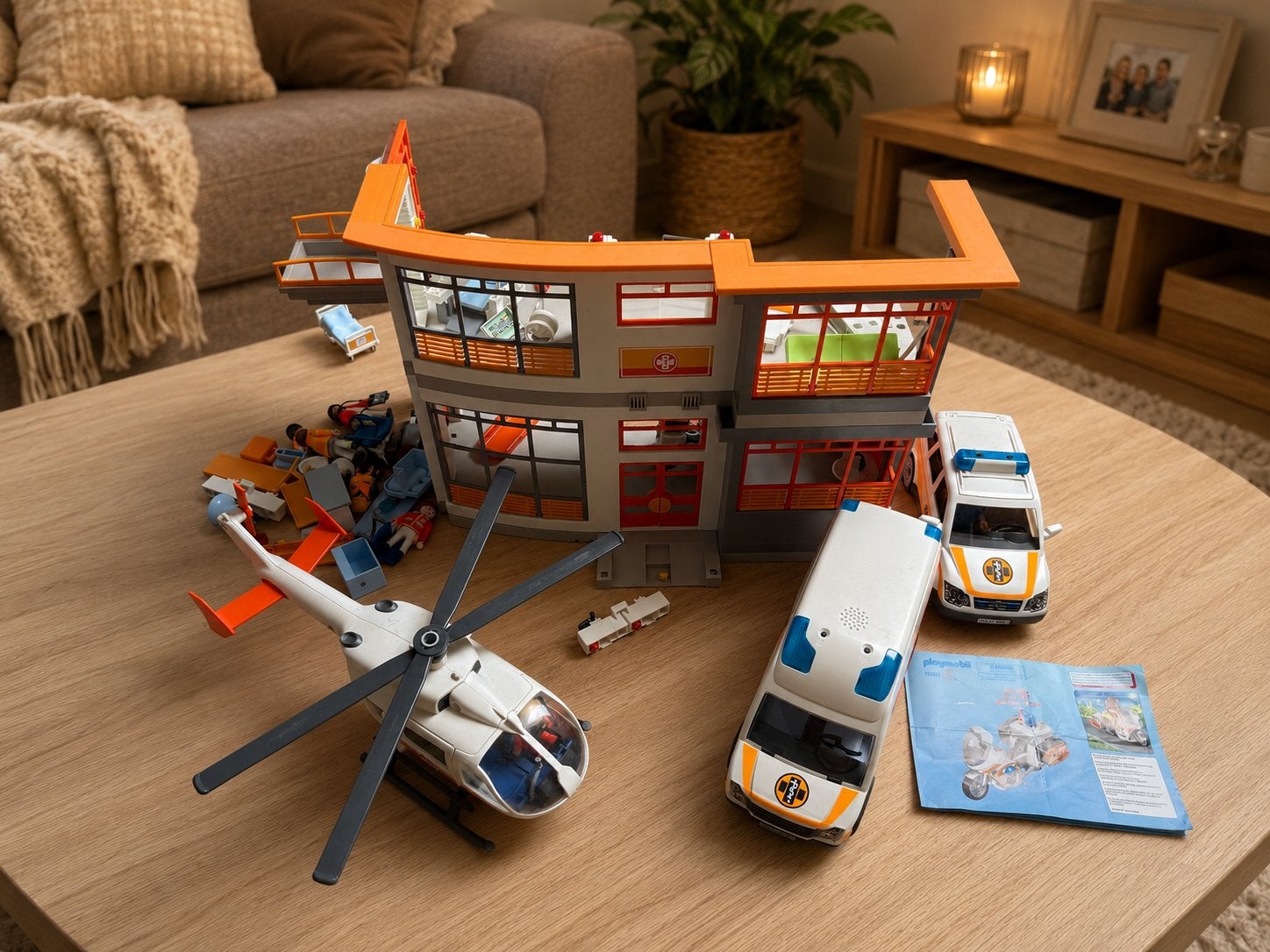 Playmobil ziekenhuis + hulpdiensten, Kinderen en Baby's, Speelgoed | Playmobil, Gebruikt, Losse onderdelen, Overige typen, Ophalen of Verzenden