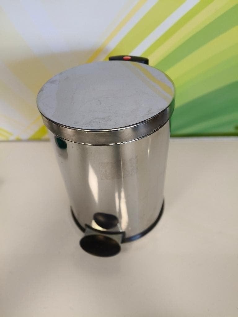 Hailo pedaalemmer 14 liter, 10 tot 20 liter, Ophalen, Gebruikt, Rvs
