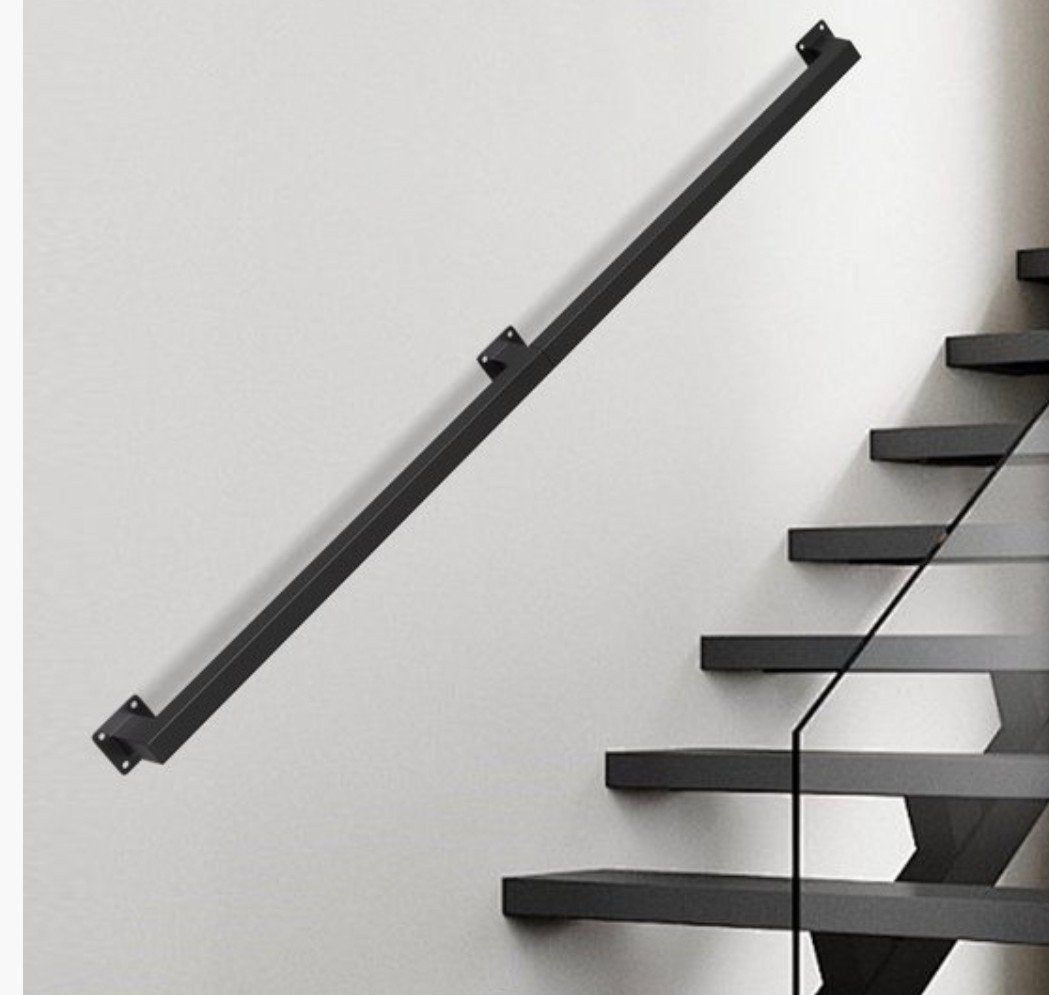 2x Nieuwe Zwarte Trapleuning 120 cm - Modern Design, Ophalen of Verzenden, Nieuw, Ladder, Minder dan 2 meter