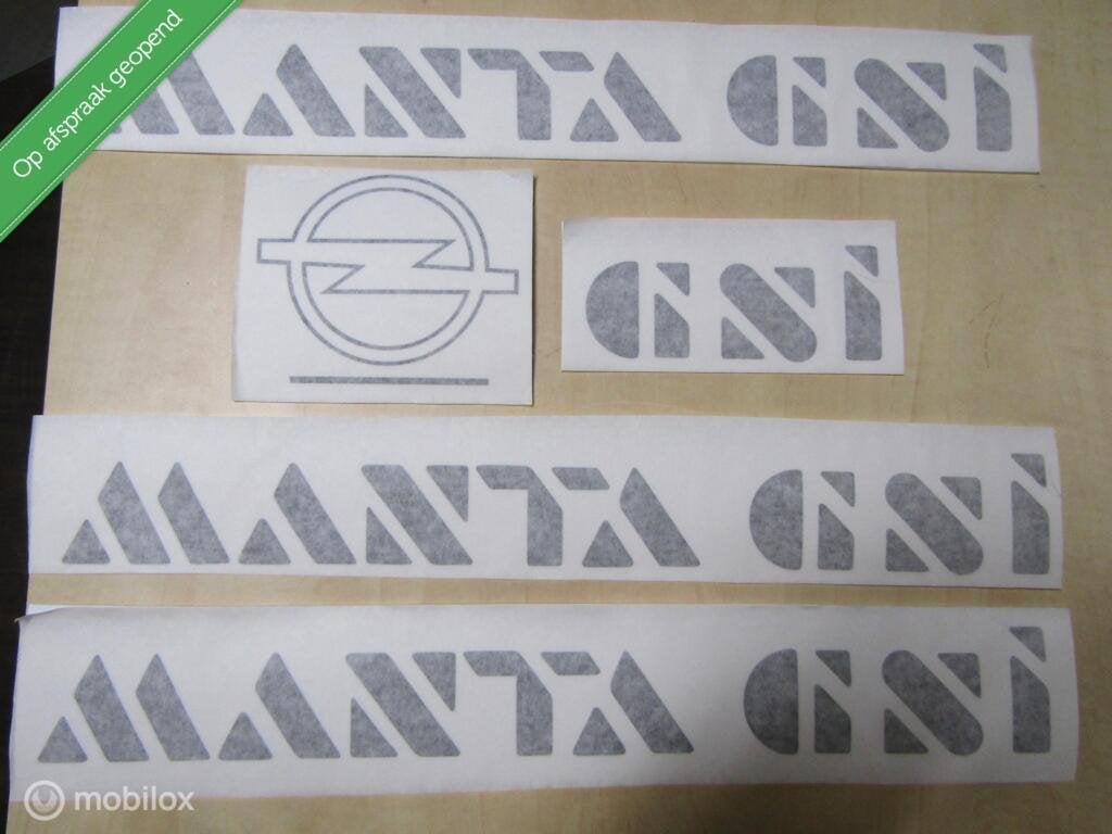 manta b gsi en gte etc stickers roggen emblemen alle kleuren, Gebruikt, Opel, Ophalen of Verzenden
