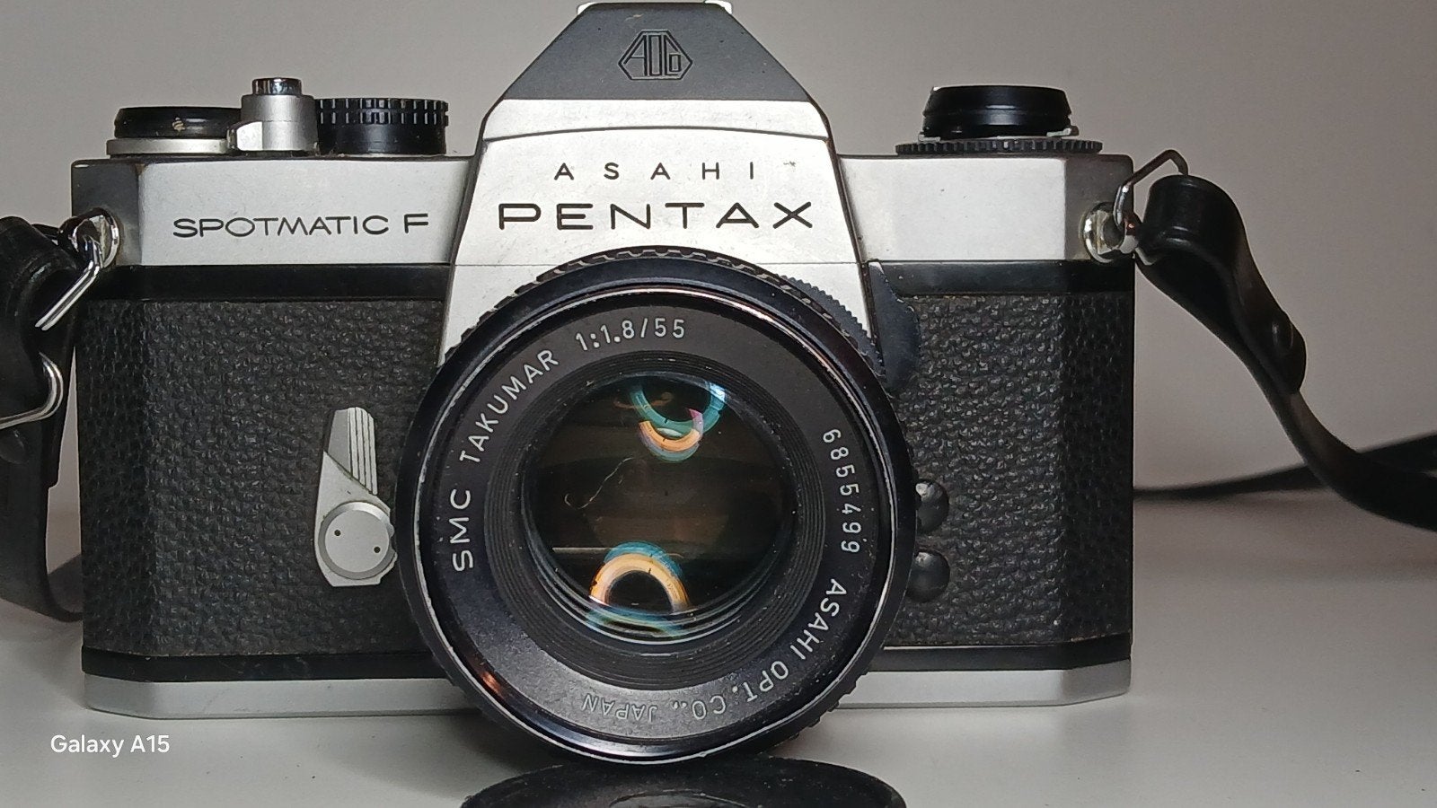 Pentax Spotmatic F Spiegelreflexcamera met SMC Takumar lens, Ophalen of Verzenden, Zo goed als nieuw, Spiegelreflex, Pentax