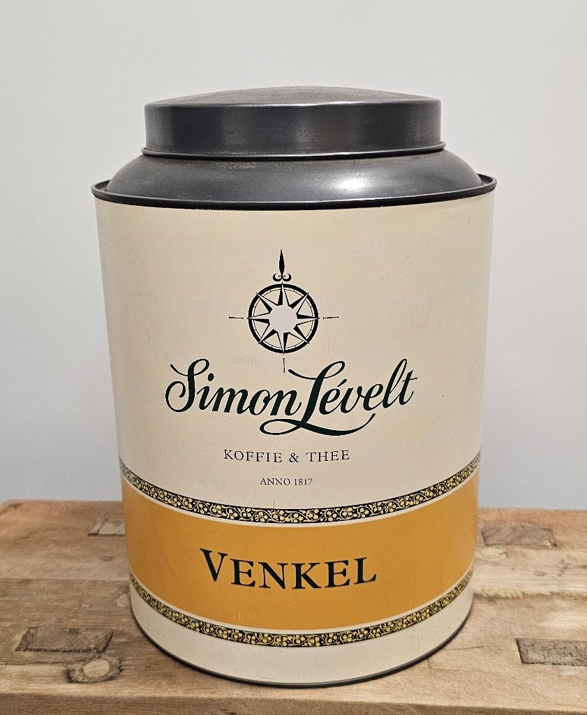 LEUK BROCANT KOFFIEBLIK van "SIMON LÉVELT", Verzamelen, Blikken, Ophalen of Verzenden, Gebruikt, Koffie, Overige merken