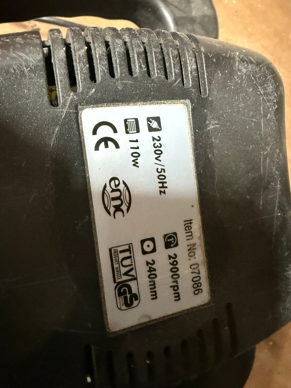 Gebruikte EMC Polijstmachine 110W - 240mm, Ophalen of Verzenden, Gebruikt, Minder dan 600 watt, Overige typen
