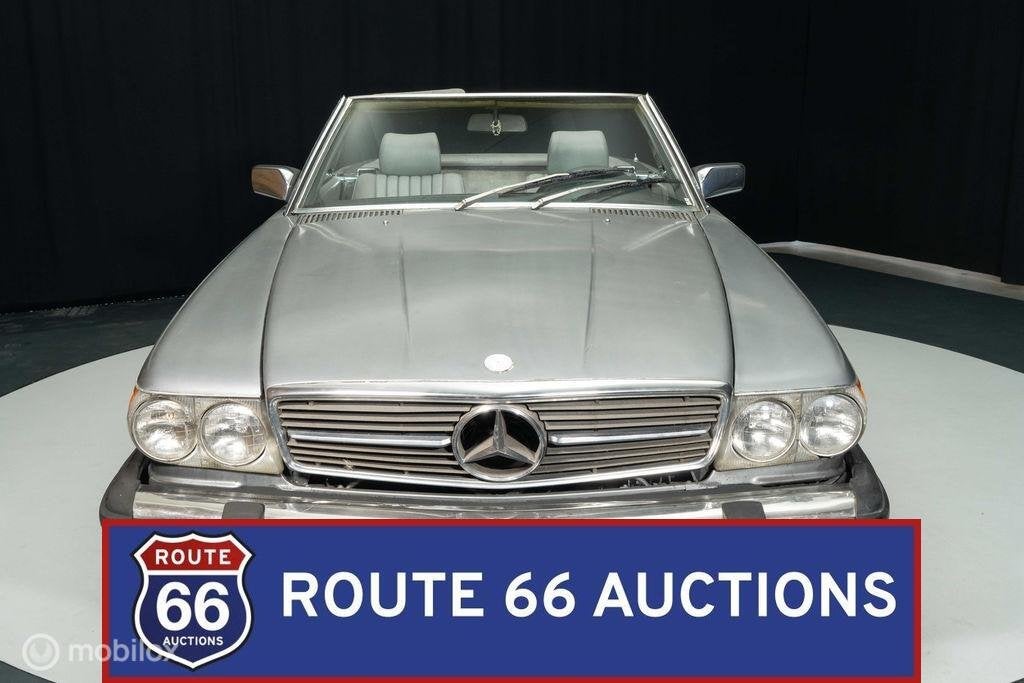 Mercedes-Benz 380 SL | 1982 | Route 66 Auctions, Auto's, Overige carrosserieën, Zwart, Mercedes-Benz, Bedrijf