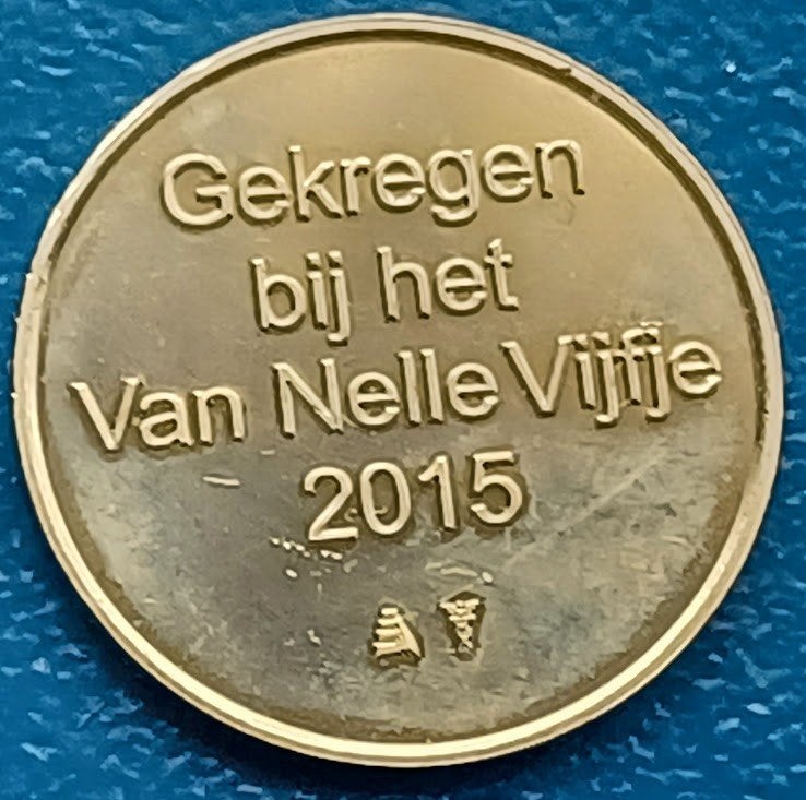 Penning Koffie munt, Van Nelle uit Proofset - 2015, Verzenden, Overige materialen, Nederland