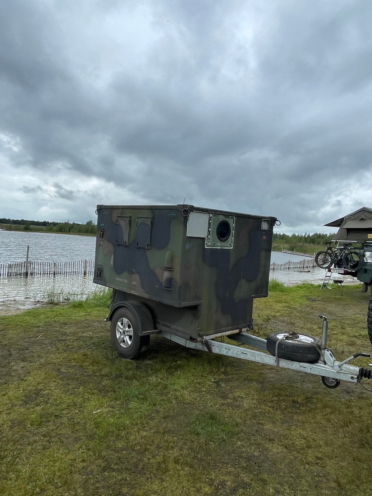 Shelter s-250 US Army afzetunit 4X4 trailer., Ophalen, Gebruikt