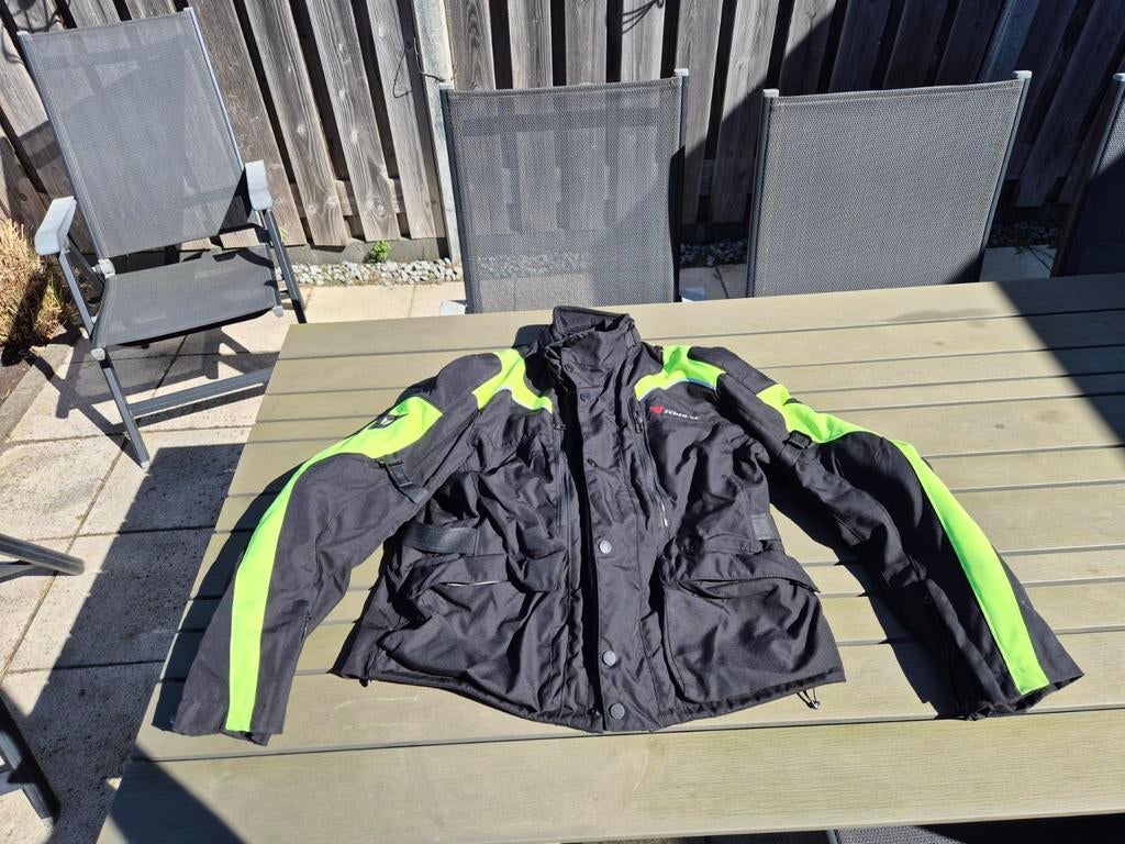Dainese Heren Motorjas Maat 58 - Zwart/Neon Geel, Motoren, Kleding | Motorkleding, Jas | textiel, Heren, Tweedehands, Ophalen of Verzenden