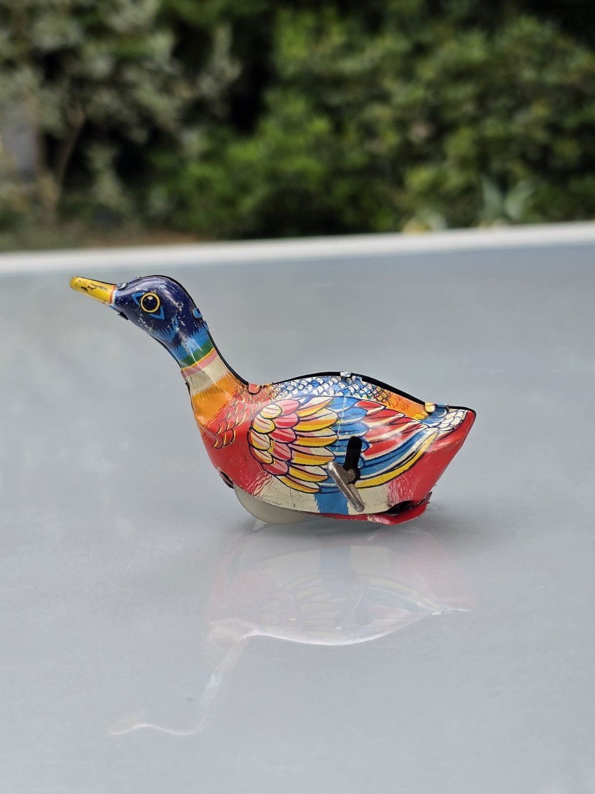 Alps Japan eend gans vogel blikken speelgoed, Antiek en Kunst, Antiek | Speelgoed, Ophalen of Verzenden