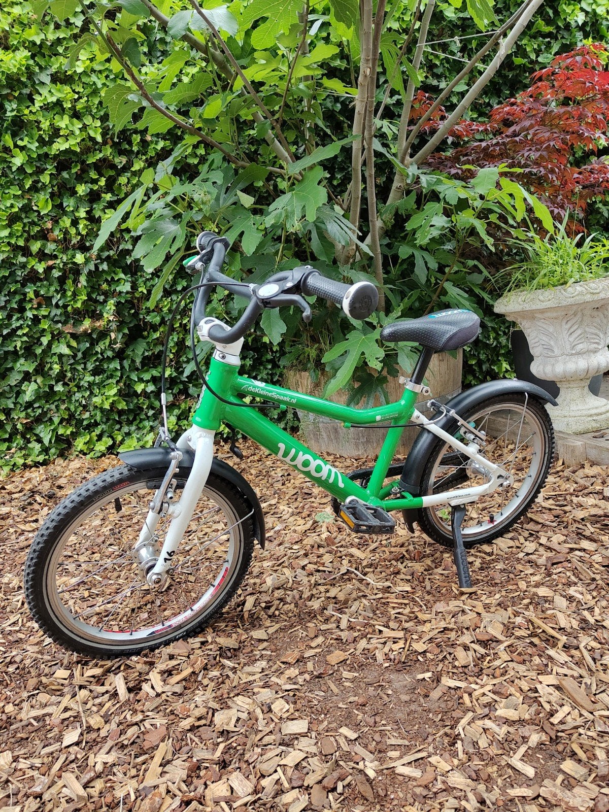 Woom 3 kinderfiets groen, Fietsen en Brommers, Ophalen, Aluminium, Woom, 16 tot 20 inch