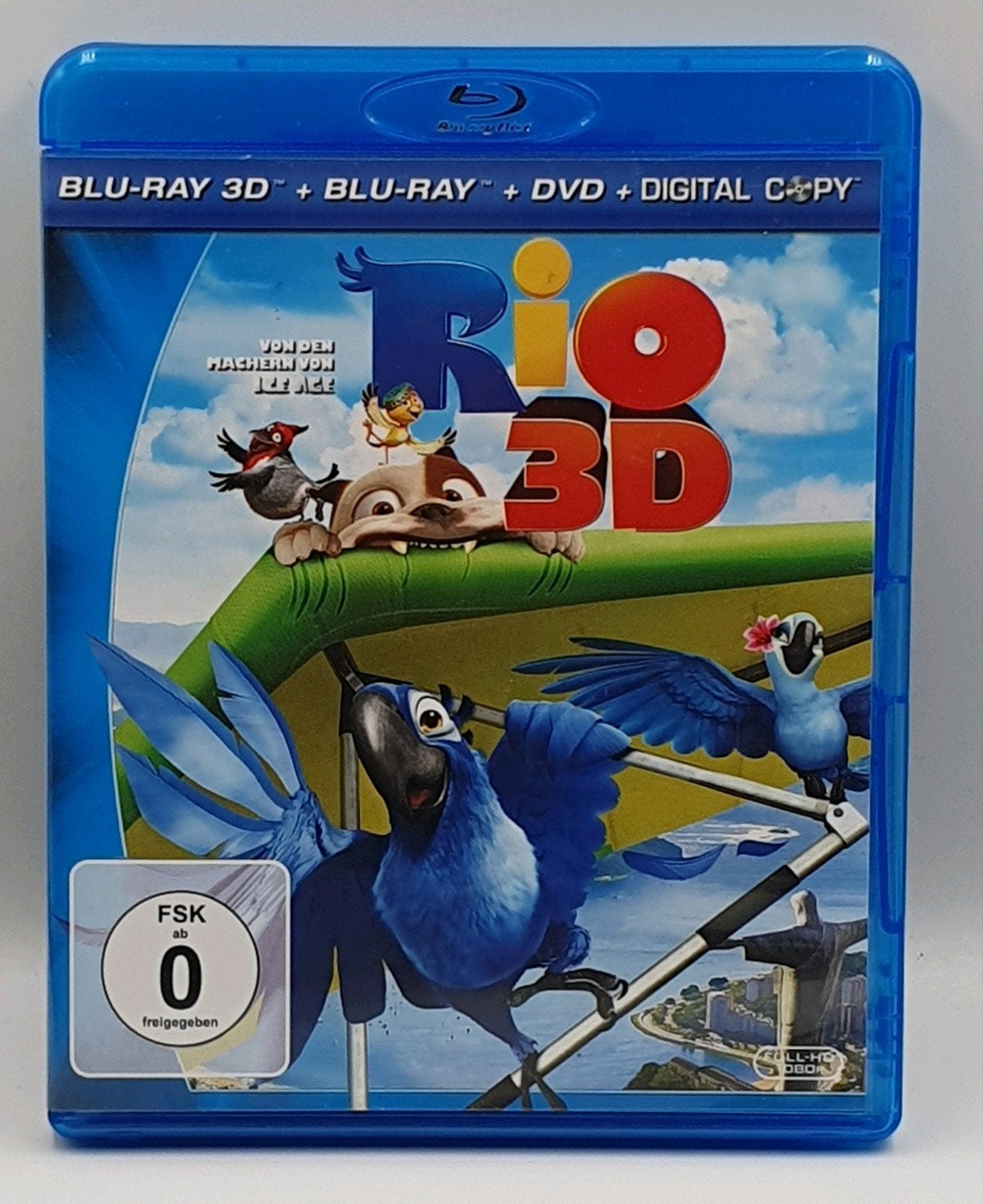 Te koop: Rio 3D Blu-ray + Blu-ray + DVD + Digitale Kopie, Inclusief digitale kopie, Alle leeftijden, Film, Ophalen of Verzenden